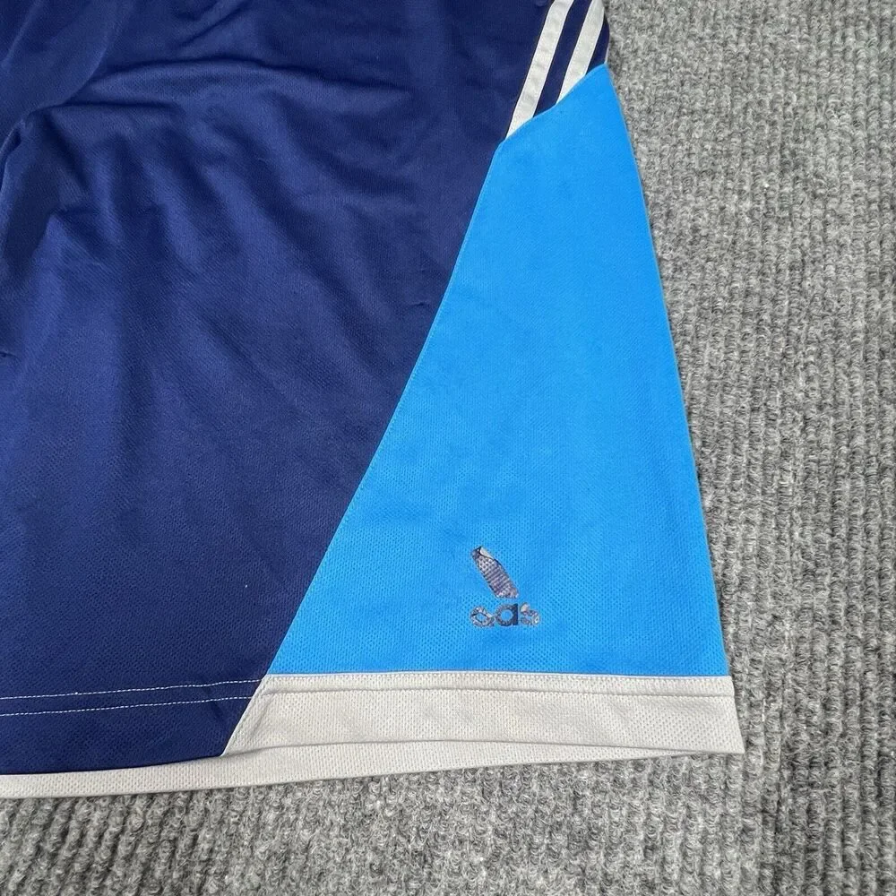 Adidas Shorts Men Large Blue Climalite Athletic Basketball Gym‎ Drawstring